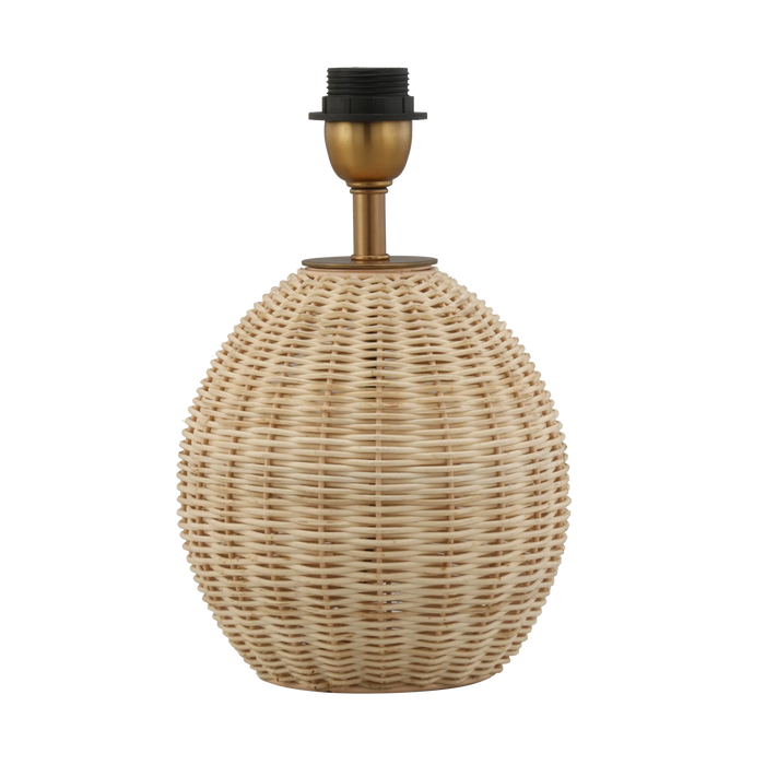 Marina Rattan Table Lamp Base 19x19x21cm