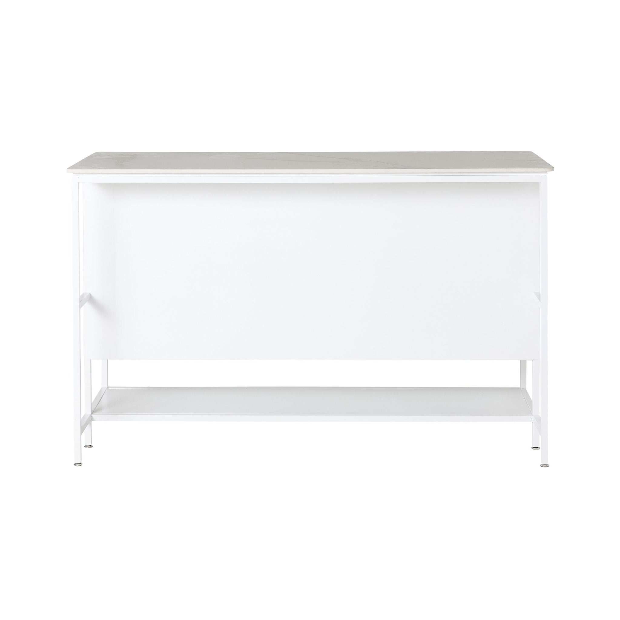 Nero Kitchen Island Bench White 150cm