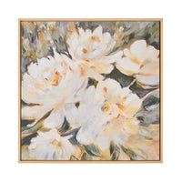 White Delight Framed Print 60x60cm