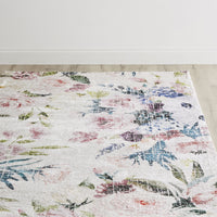 Botanical Snow Digital Printed Tufted Shaggy Rug 240x150cm