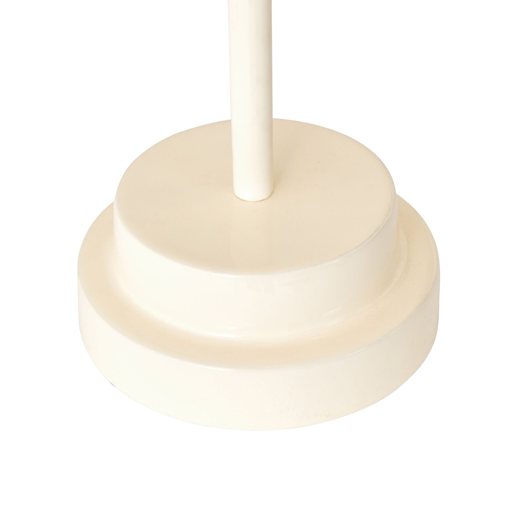 Vera Hammered Glass Table Lamp Off White 63cm