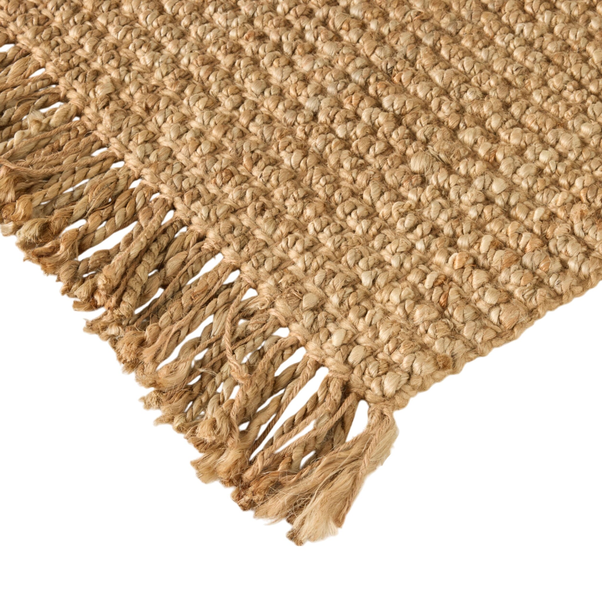 Boucle Fringe Jute Doormat 60x90cm