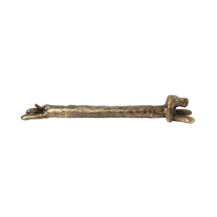 Atelier Animalia Long Dog Statue Brass