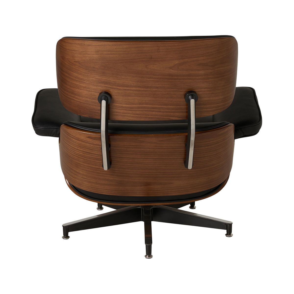 Replica Eames Lounge Chair and Ottoman Black Leather