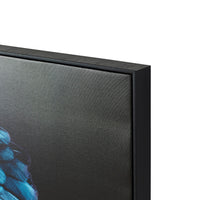 Blue Teal Charles Cockatoo Framed Print 120x80cm