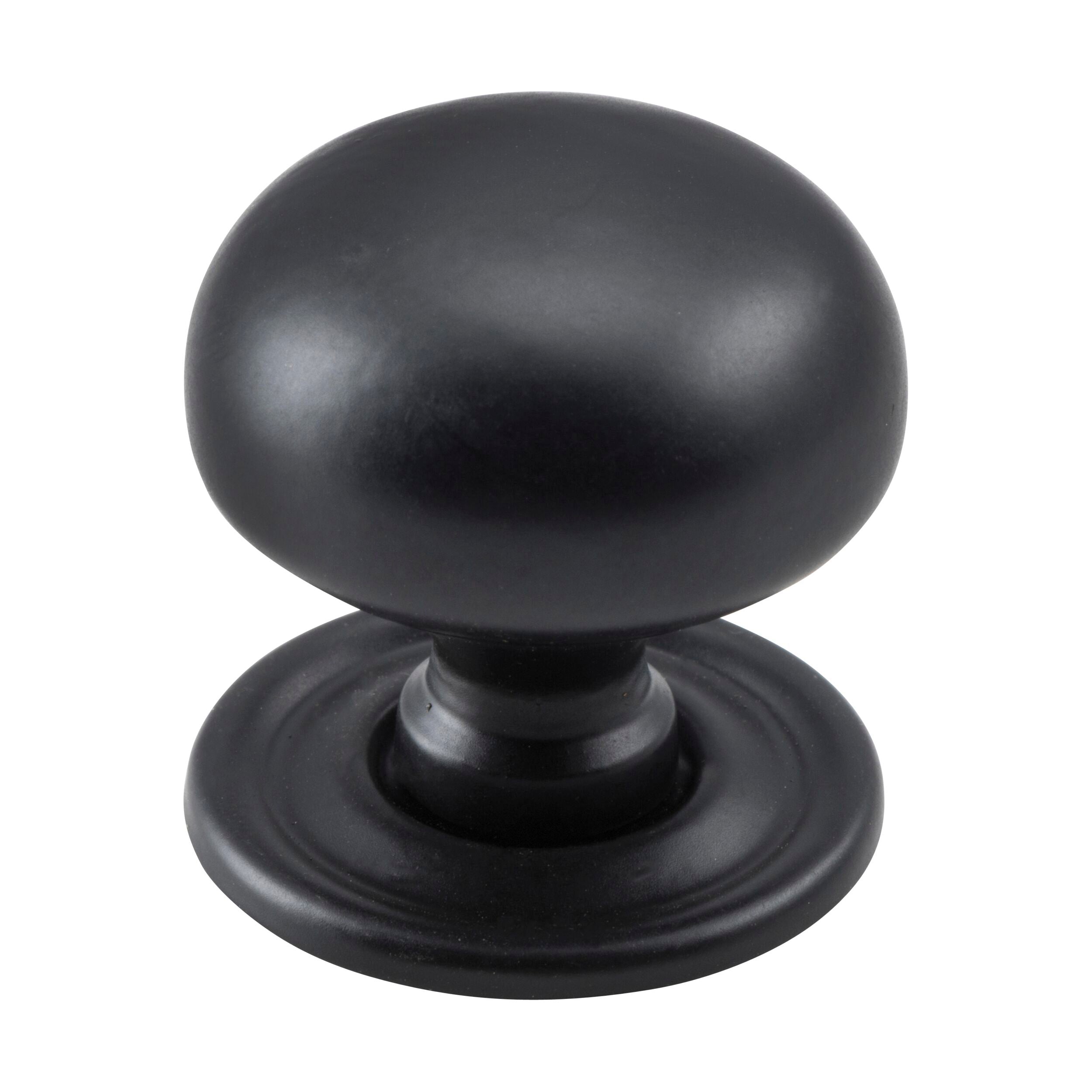 9564 Cupboard Knob Sheet Brass Matte Black D32xP28mm