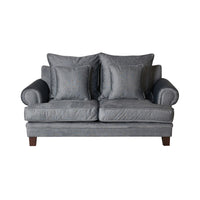 Lisette 2.5 Seater Velvet Sofa Aura Storm