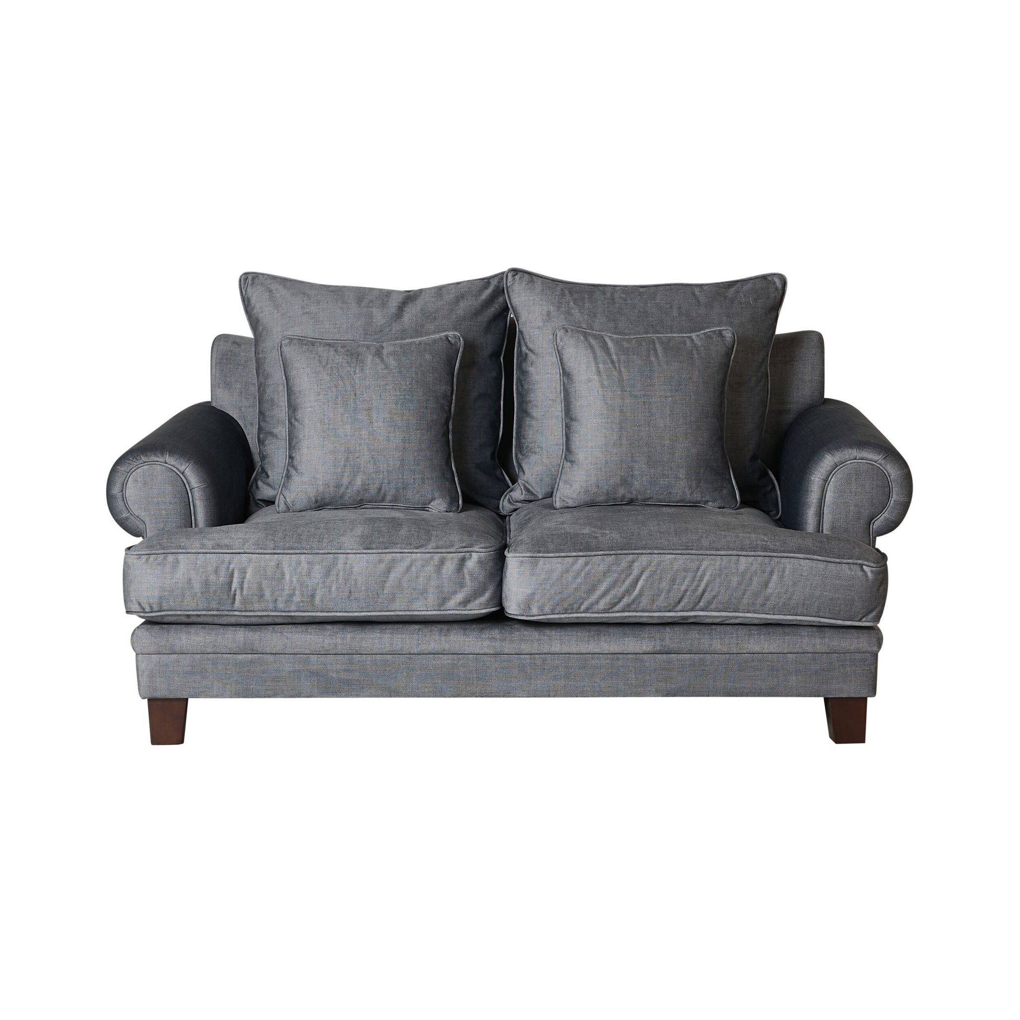 Lisette 2.5 Seater Velvet Sofa Aura Storm