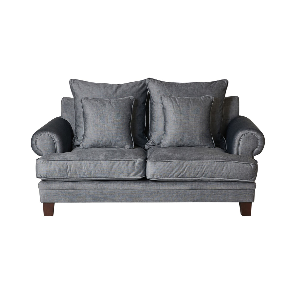 Lisette 2.5 Seater Velvet Sofa Aura Storm