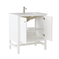 Liam Single Vanity White 790mm