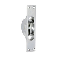 1683 Sash Pulley Satin Chrome H125xW25mm