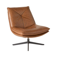 Dean Swivel Chair Dakota Vintage Saddle