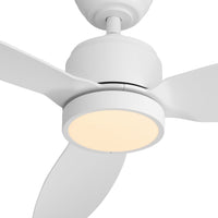 Solace 132cm Outdoor DC Fan - White with White ABS Blades