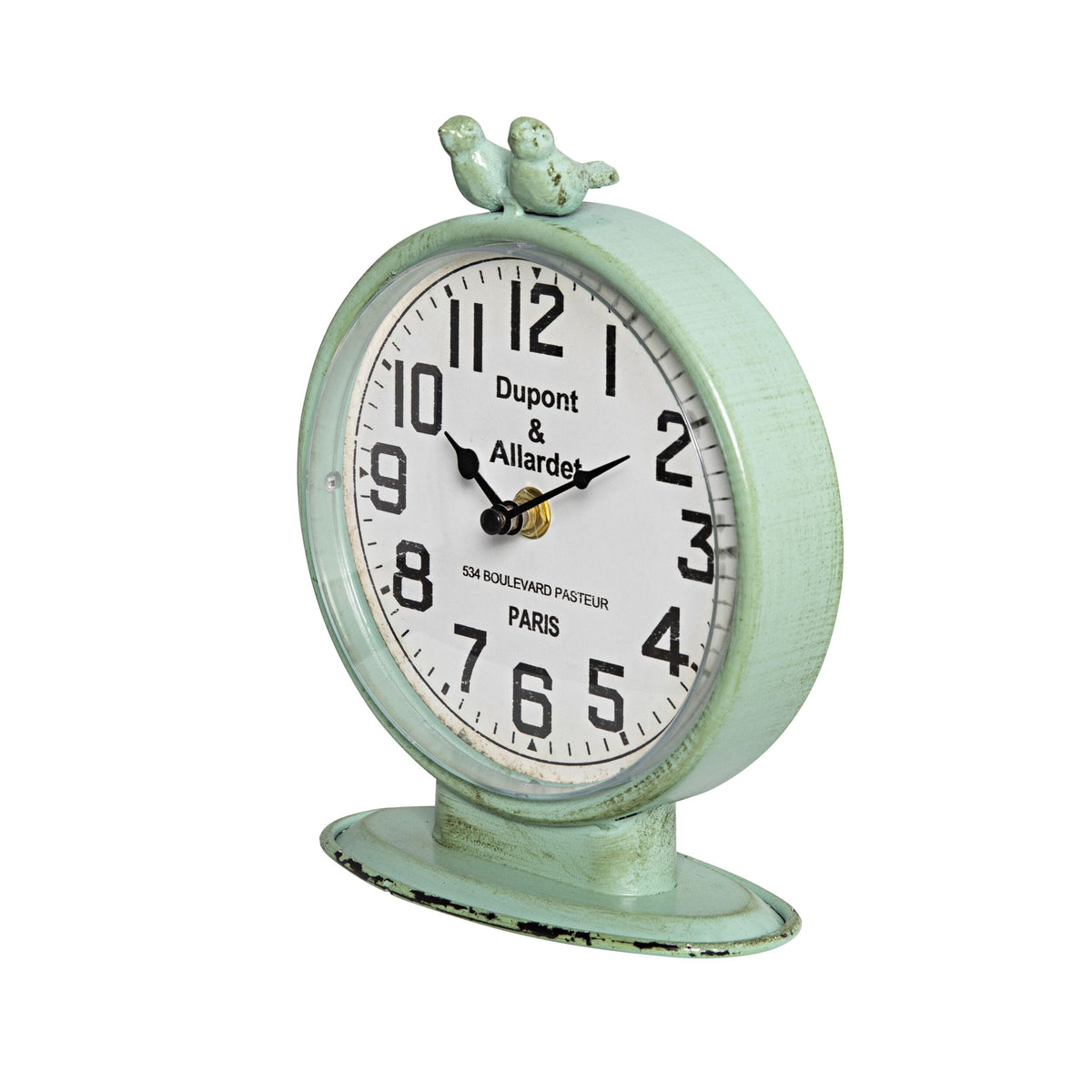 Vintage Bluebirds Mantel Clock 22x16.5cm