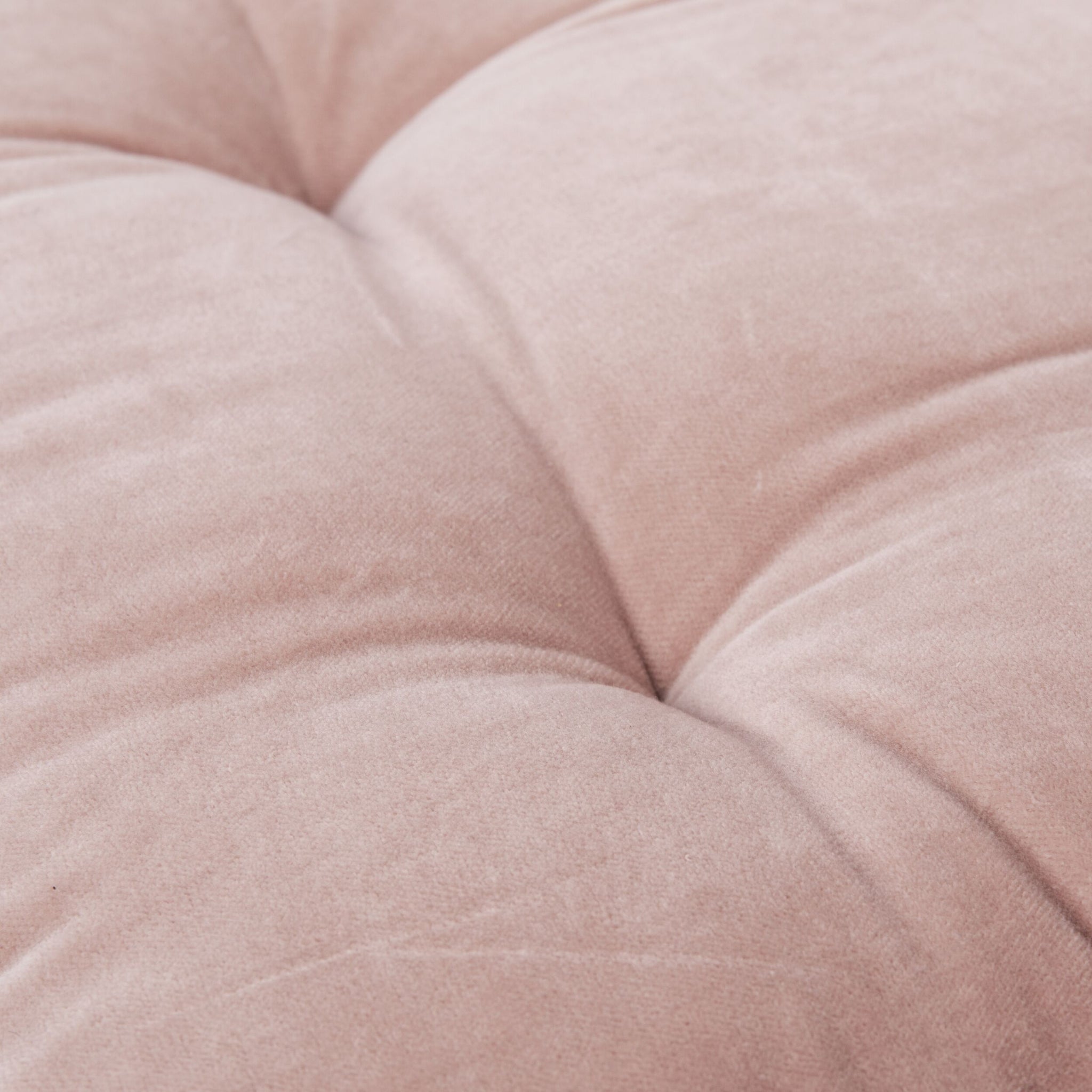 Sierra Cotton Velvet Seat Cushion Dusty Rose
