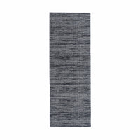 Charcoal Quartz Hand Loomed Black Runner 200x70cm